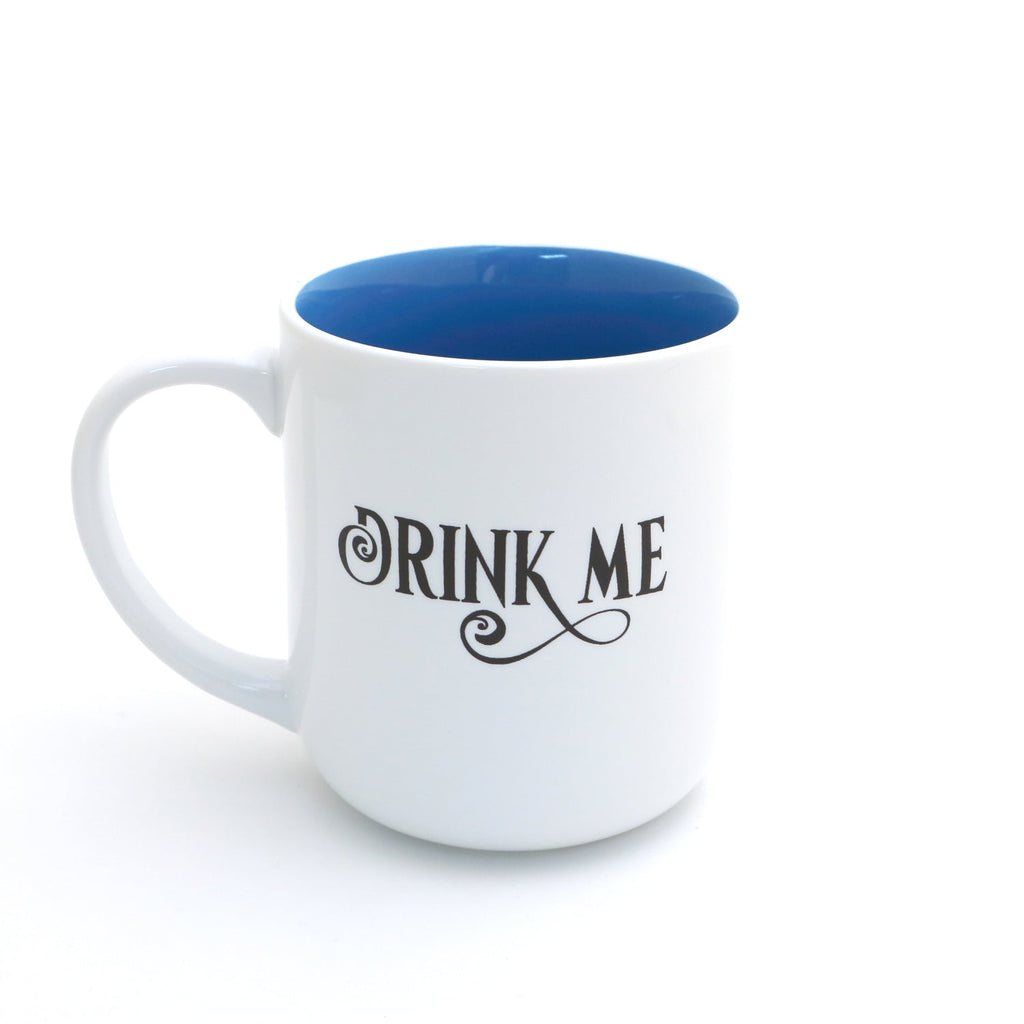 Alice in Wonderland mug, Drink Me, Tea mug, gift for reader or tea drinker
