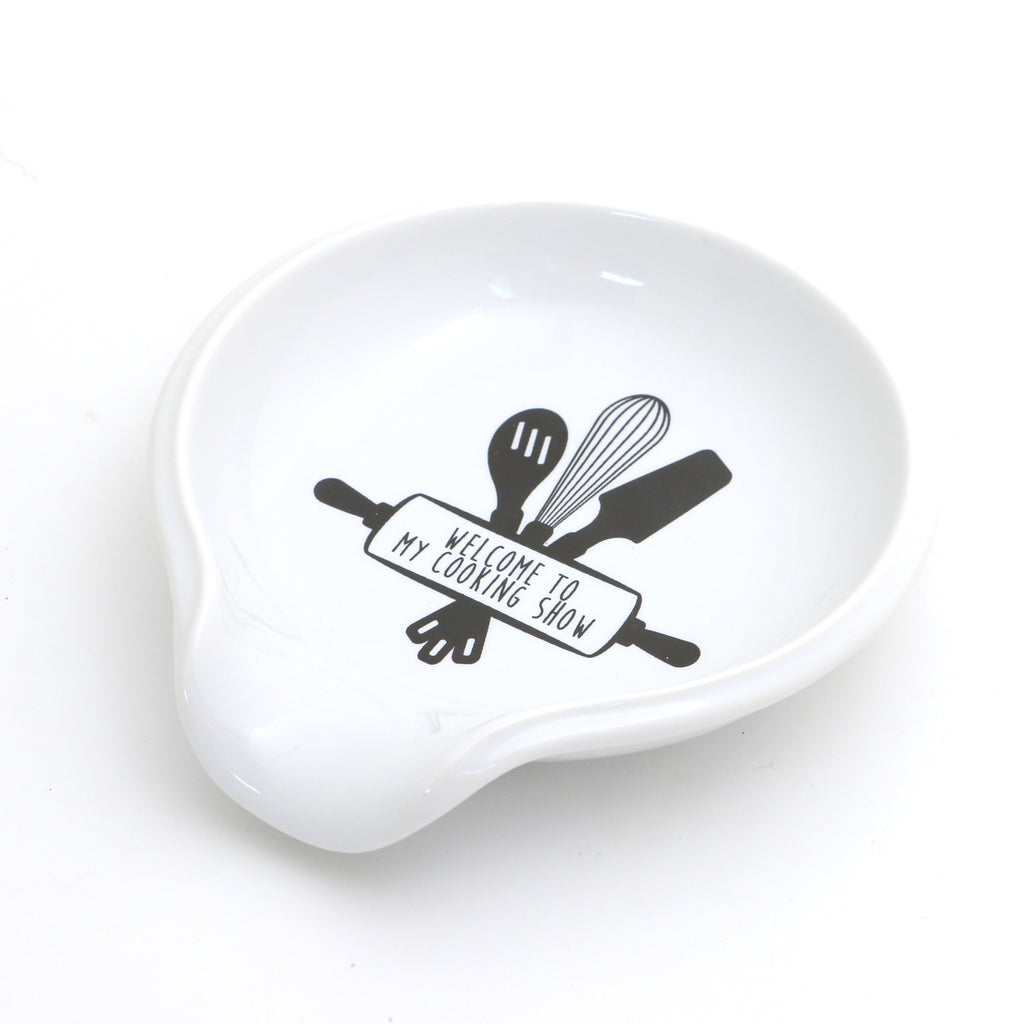 Cooking Show Spoon Rest, gift for baker or cook