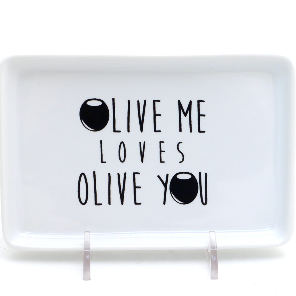Olive oil dipping dish, Olive Me Loves Olive You, olive dish