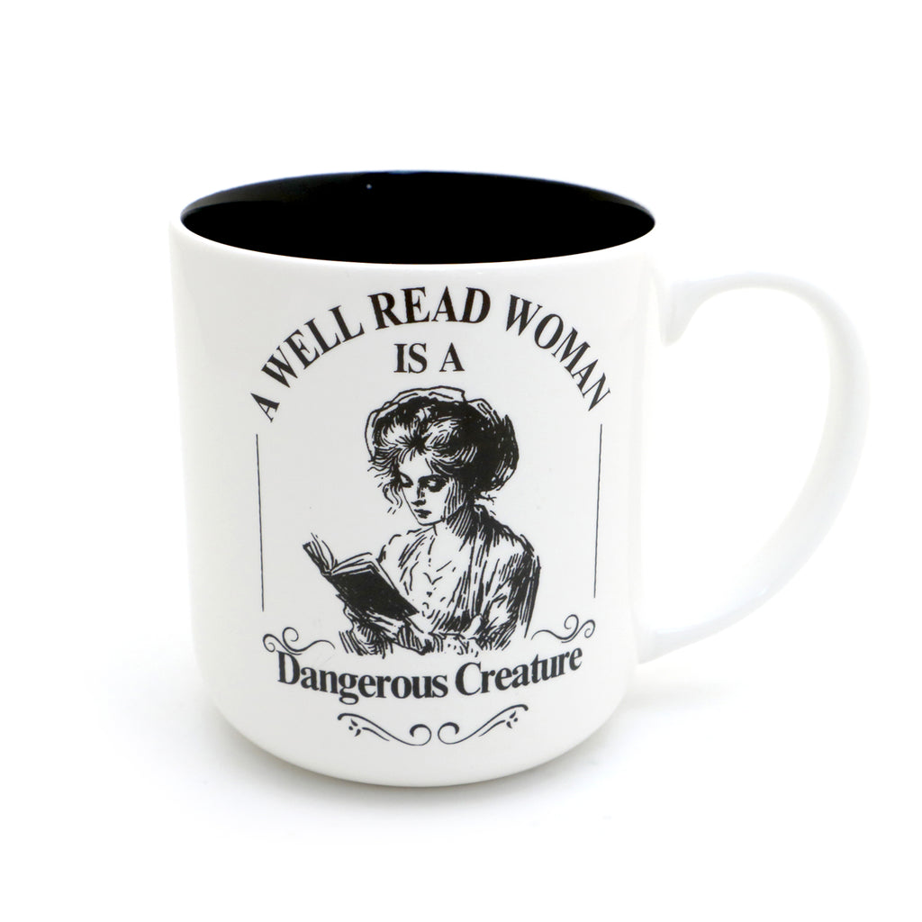 Well Read Woman, She is Fond of Books mug, Gift for reader