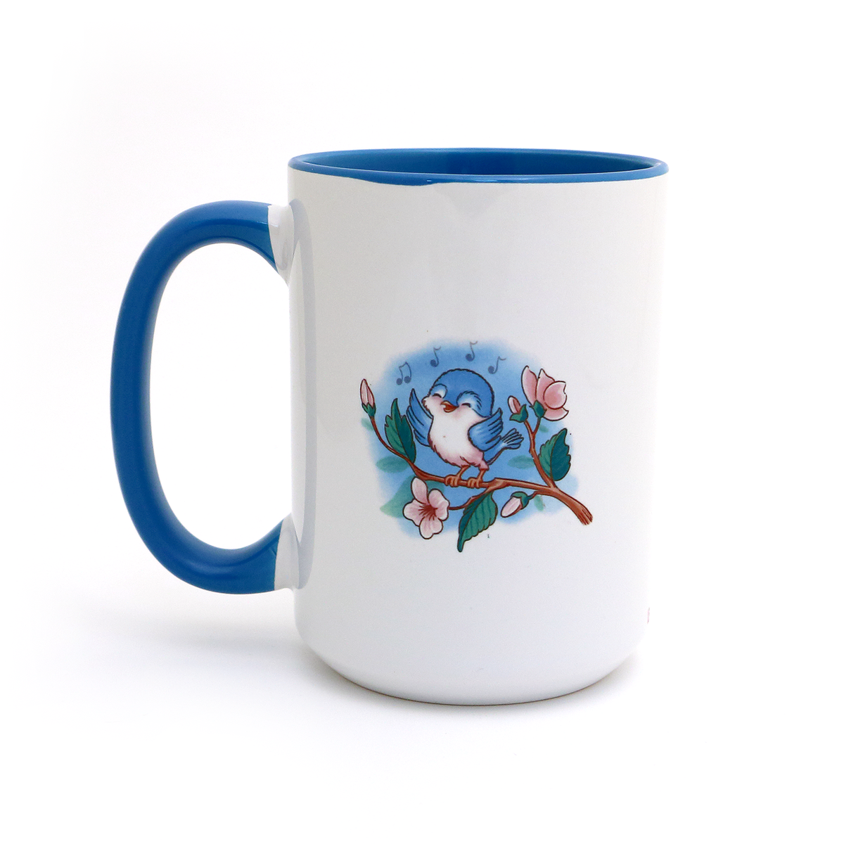 Zero F's Given 15 oz mug, bluebird, vintage image – LennyMud