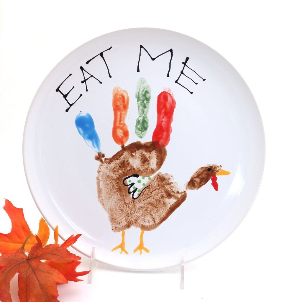 Thanksgiving Plate, Eat Me, Turkey platter, funny hostess gift