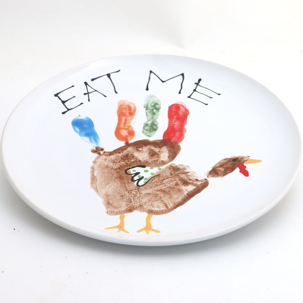 Thanksgiving Plate, Eat Me, Turkey platter, funny hostess gift