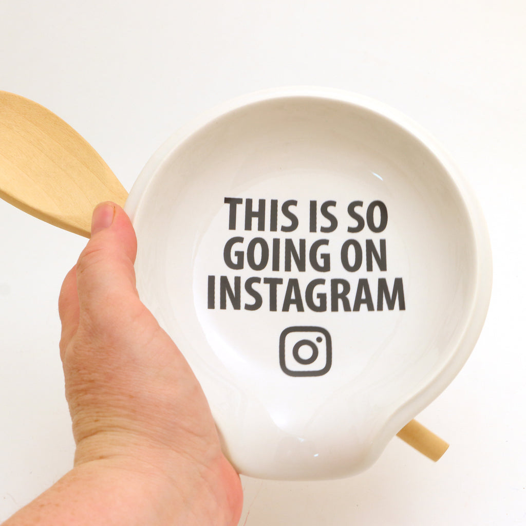 Instagram spoonrest, funny social media gift for cook or chef