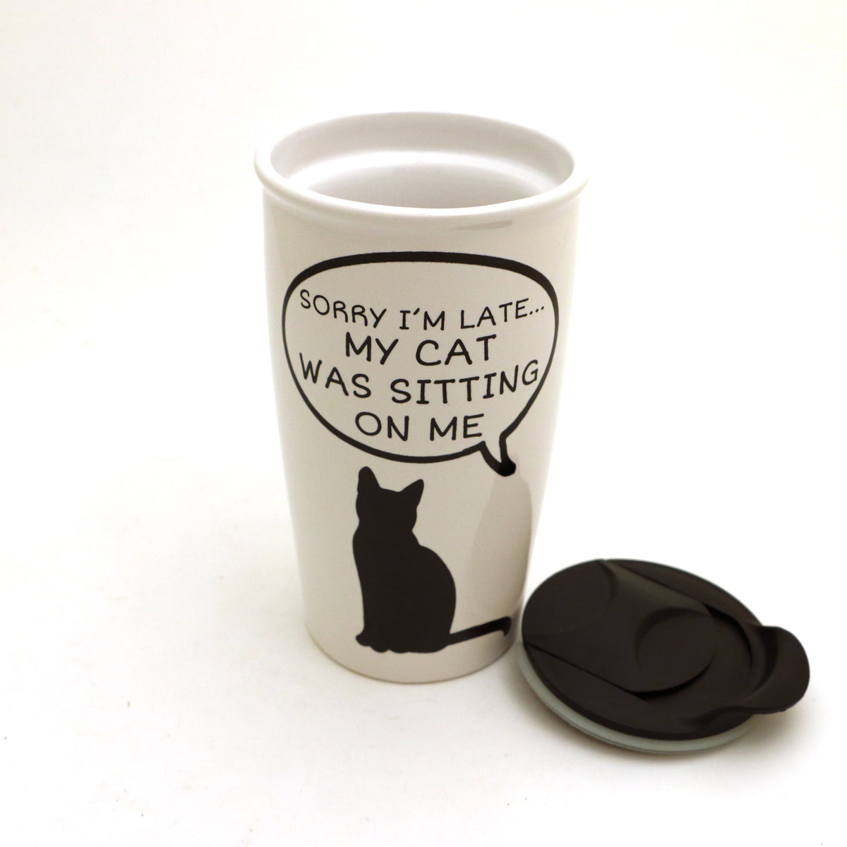 Ask Me About My Cat Tumbler Travel Mug Funny Cat Lover Gift