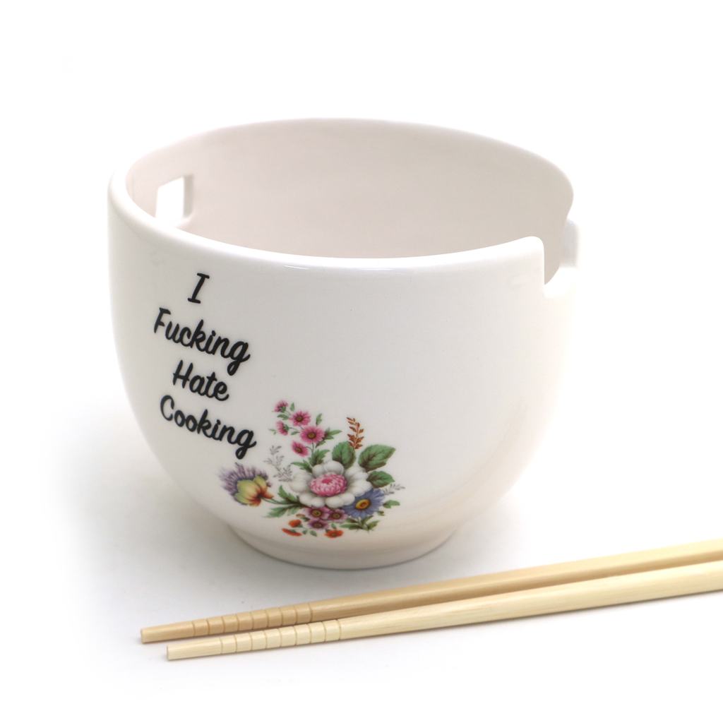 Chopstick Bowl, Hate Cooking, Mature language, ceramic noodle bowl