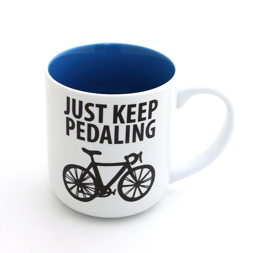 Just Keep Pedaling Mug