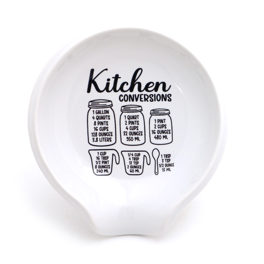 Kitchen Conversion Spoon Rest, gift for baker or cook
