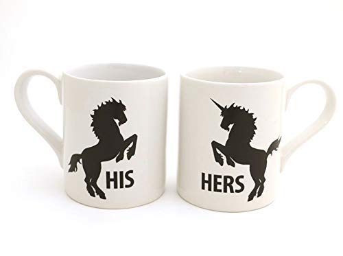 His and Hers - Unicorn and Horse Mug Set