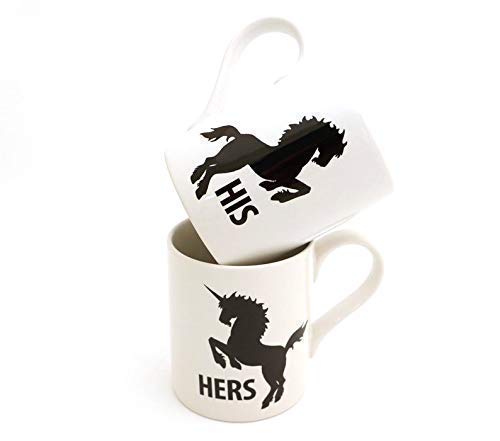 His and Hers - Unicorn and Horse Mug Set