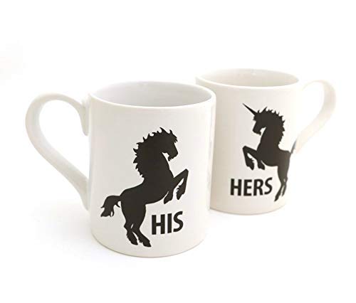 His and Hers - Unicorn and Horse Mug Set