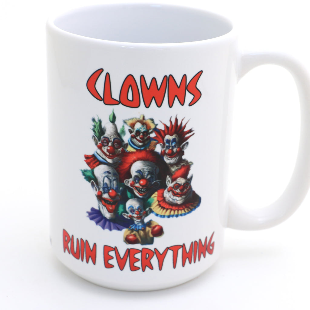 Killer Klowns in Outer Space Mug, Cult Classic, Halloween gift