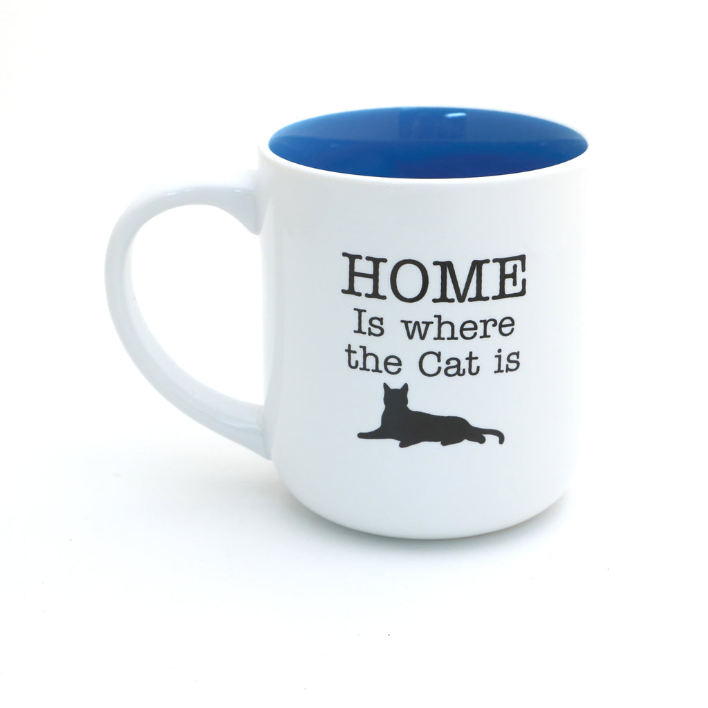 Cat mug, gift for introverted cat lover, Too Peopley outside