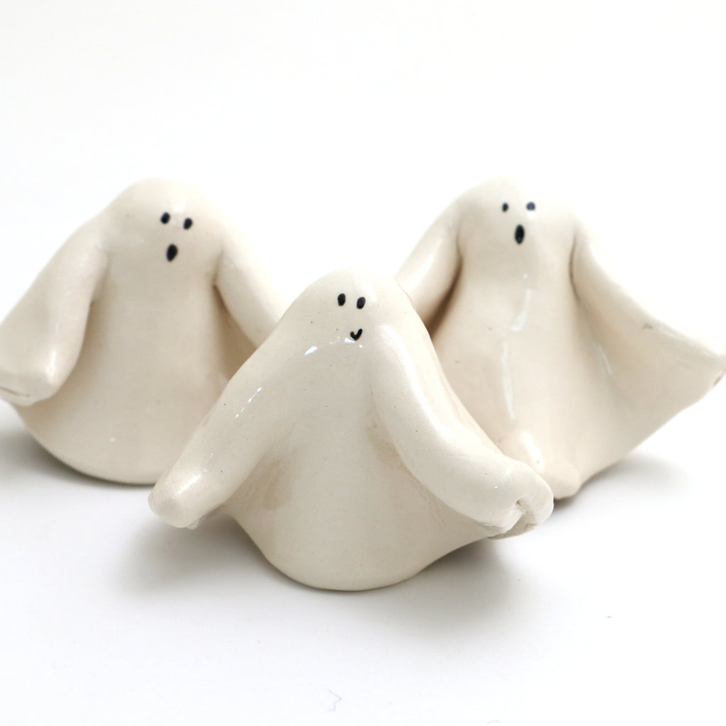 Set of 3 Miniature Ghosts, Halloween