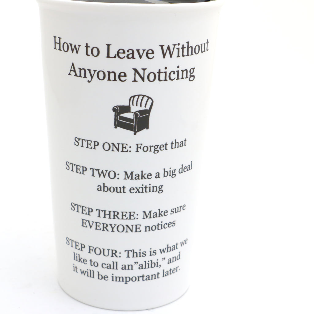 How to Leave Travel Mug, Funny mug for work