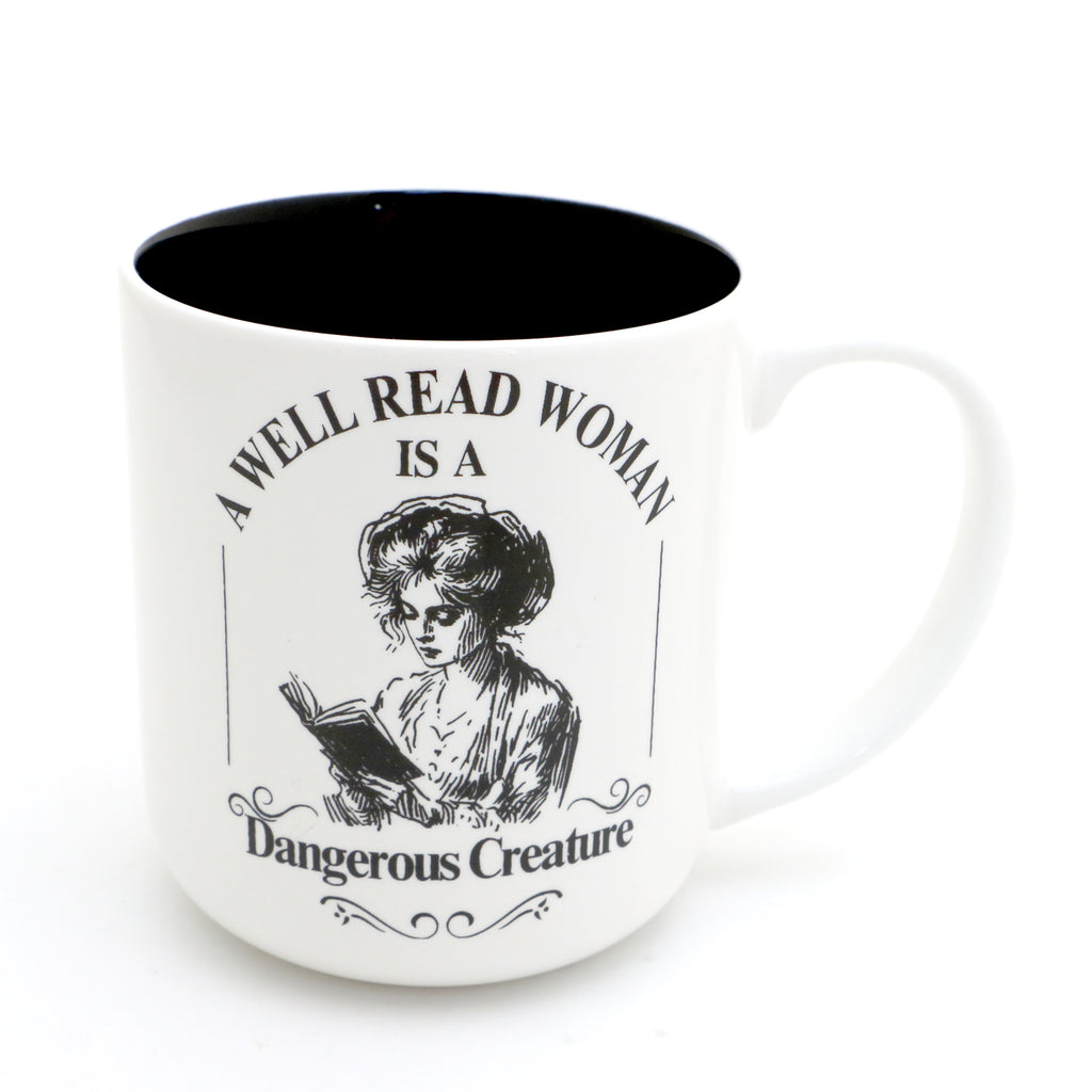 Well Read Woman, She is Fond of Books mug, Gift for reader