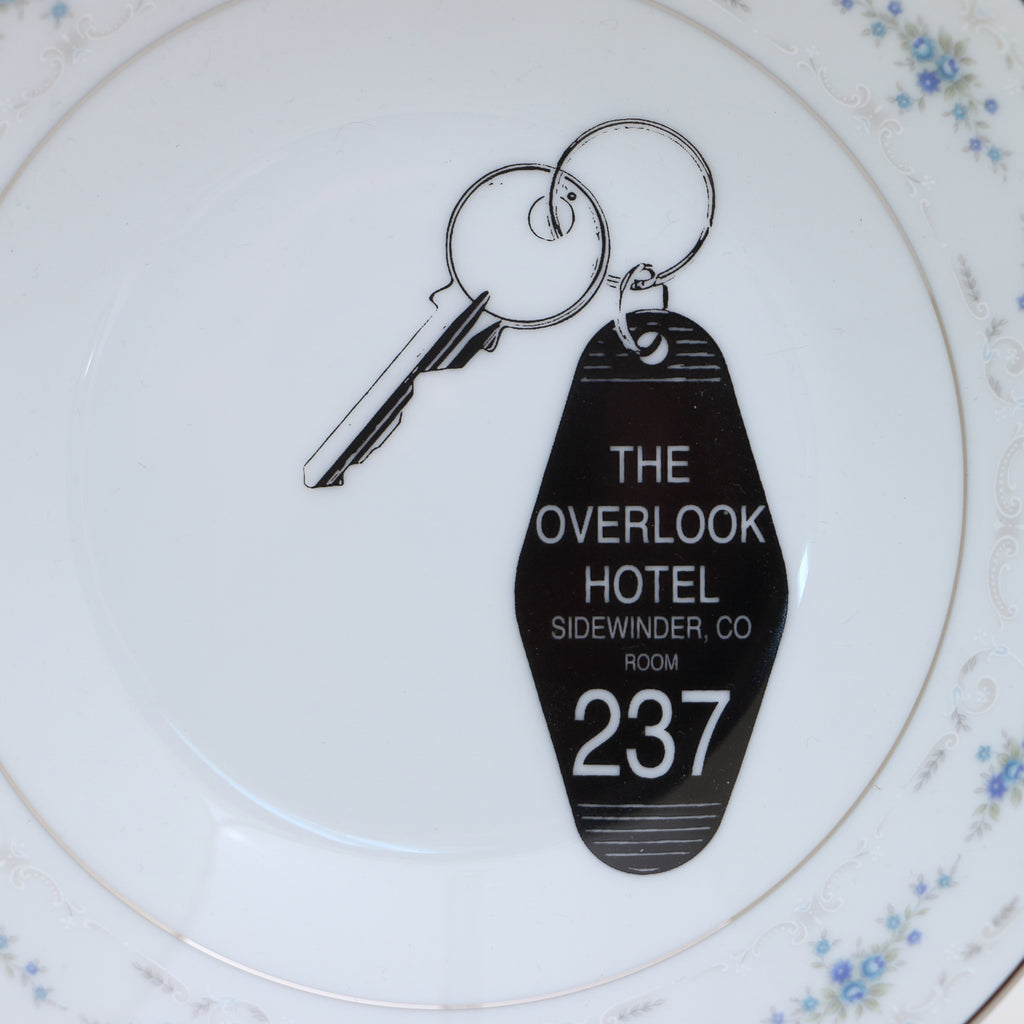 Vintage dish, The Overlook Hotel, key bowl, Gift for reader