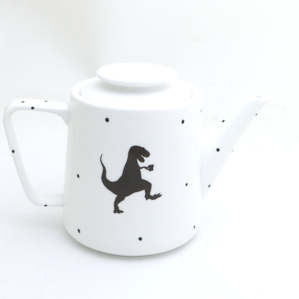 OOPS SALE Large Porcelain Tea Rex Teapot