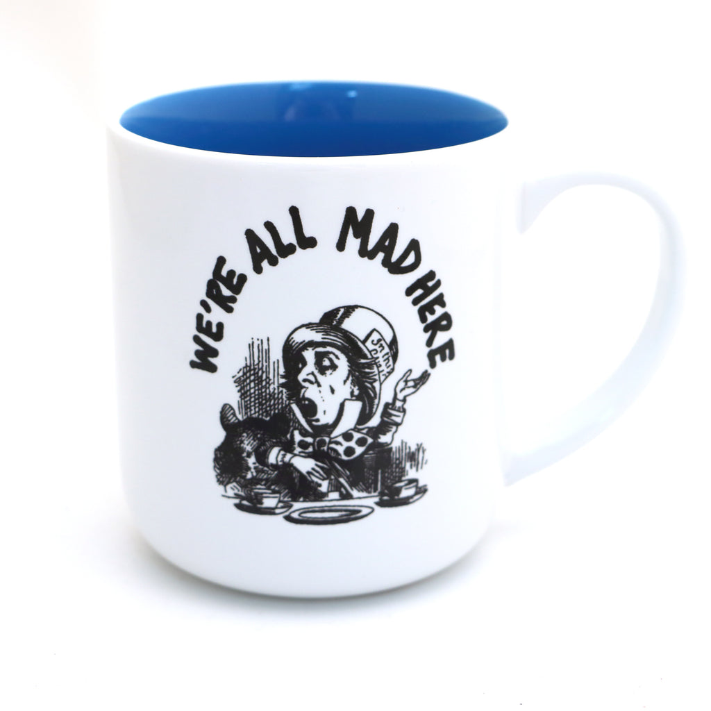OOPS SALE Mad Hatter, We're All Mad Here, Drink Me,  mug, gift for reader