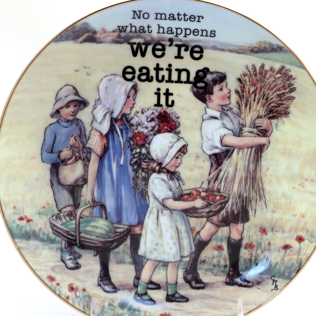 We're Eating It, vintage plate,  Dirty Dishes Collection (Copy)