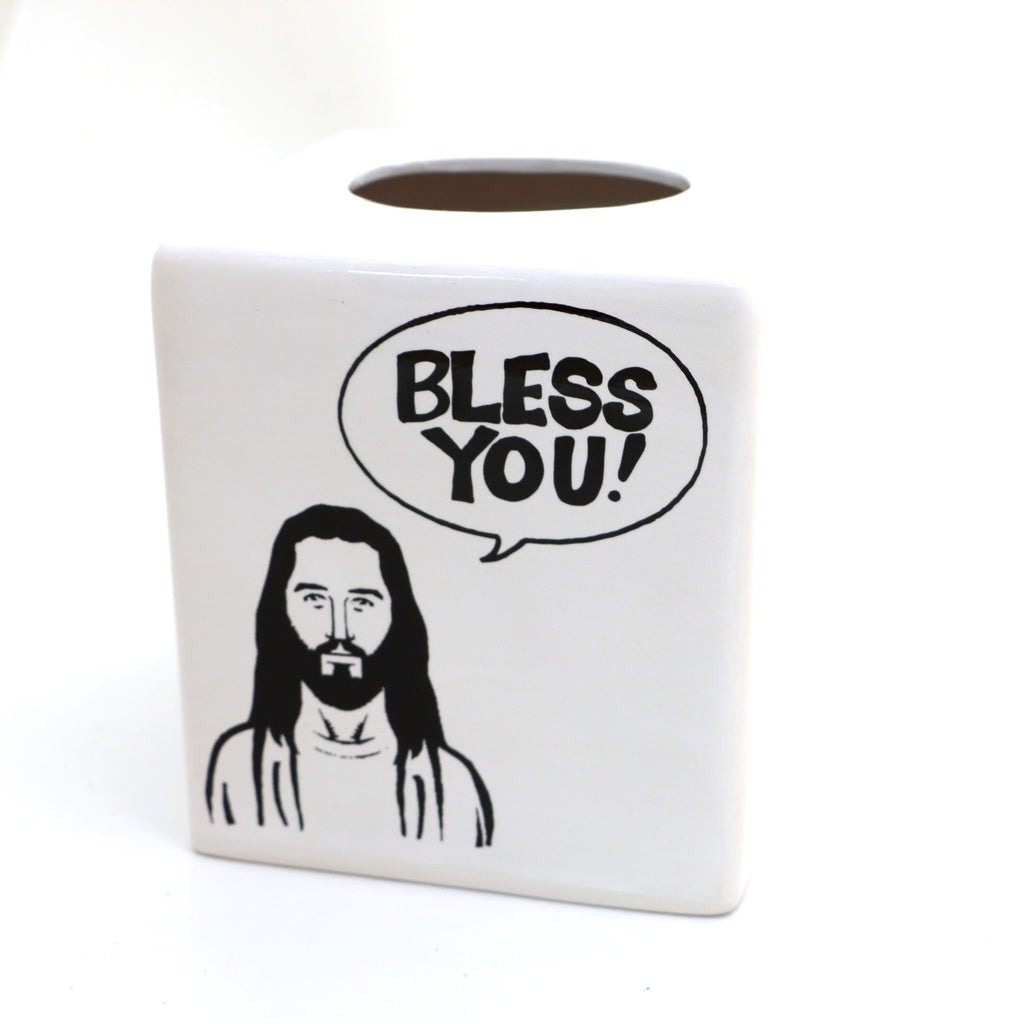 OOPS SALE - Jesus Bless You - Tissue Box Cover