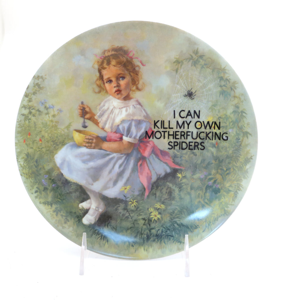 I can kill my own spiders, little Miss Muffet, Dirty Dishes collection