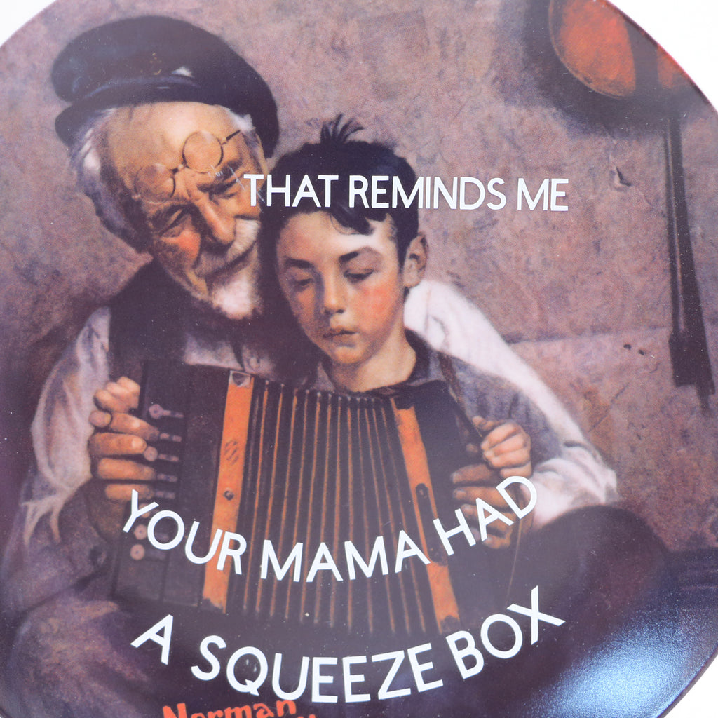 Your Momma Had a Squeezebox, Dirty Dishes Collection, upcycled vintage plates