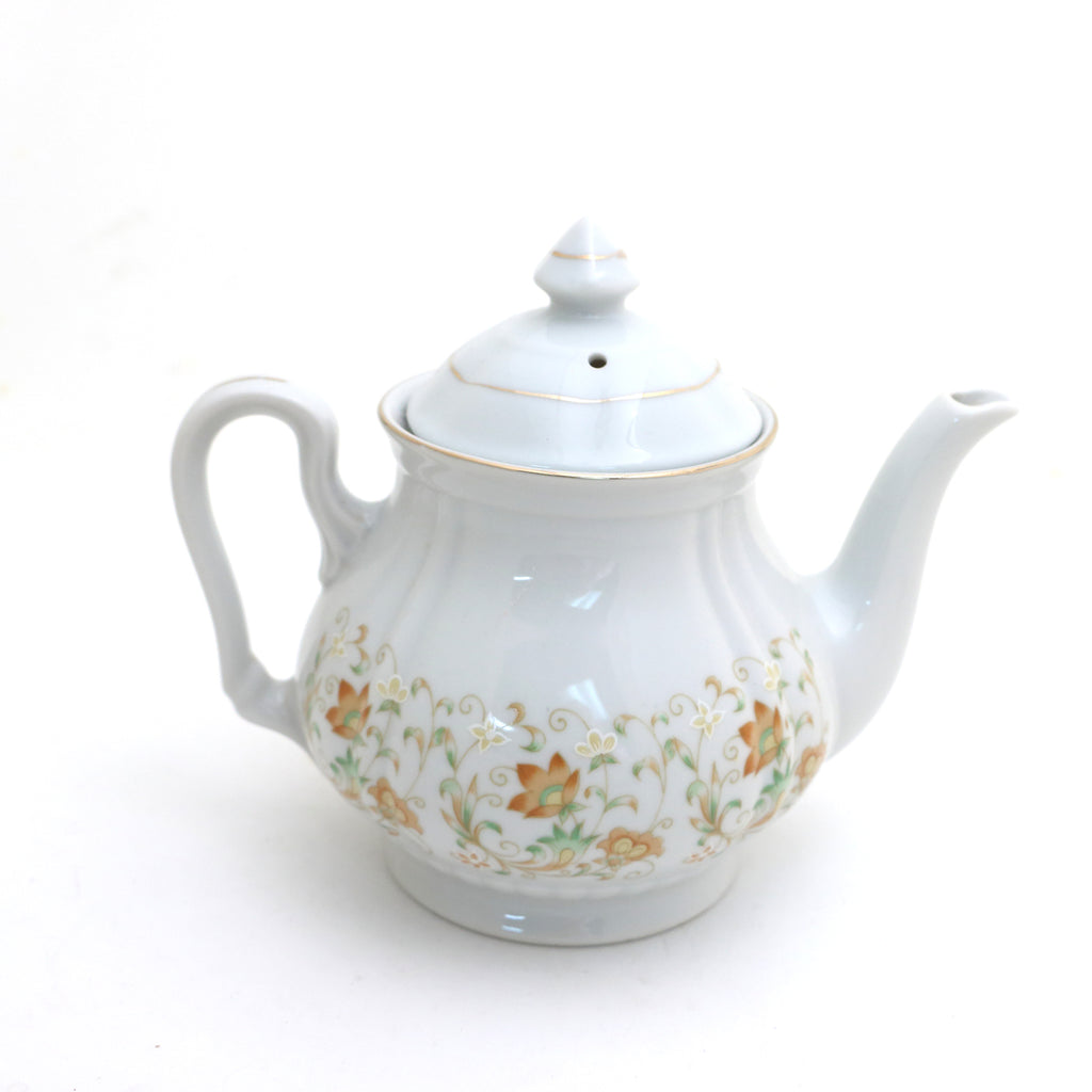 Vintage Eau de Vie teapot, upcycled