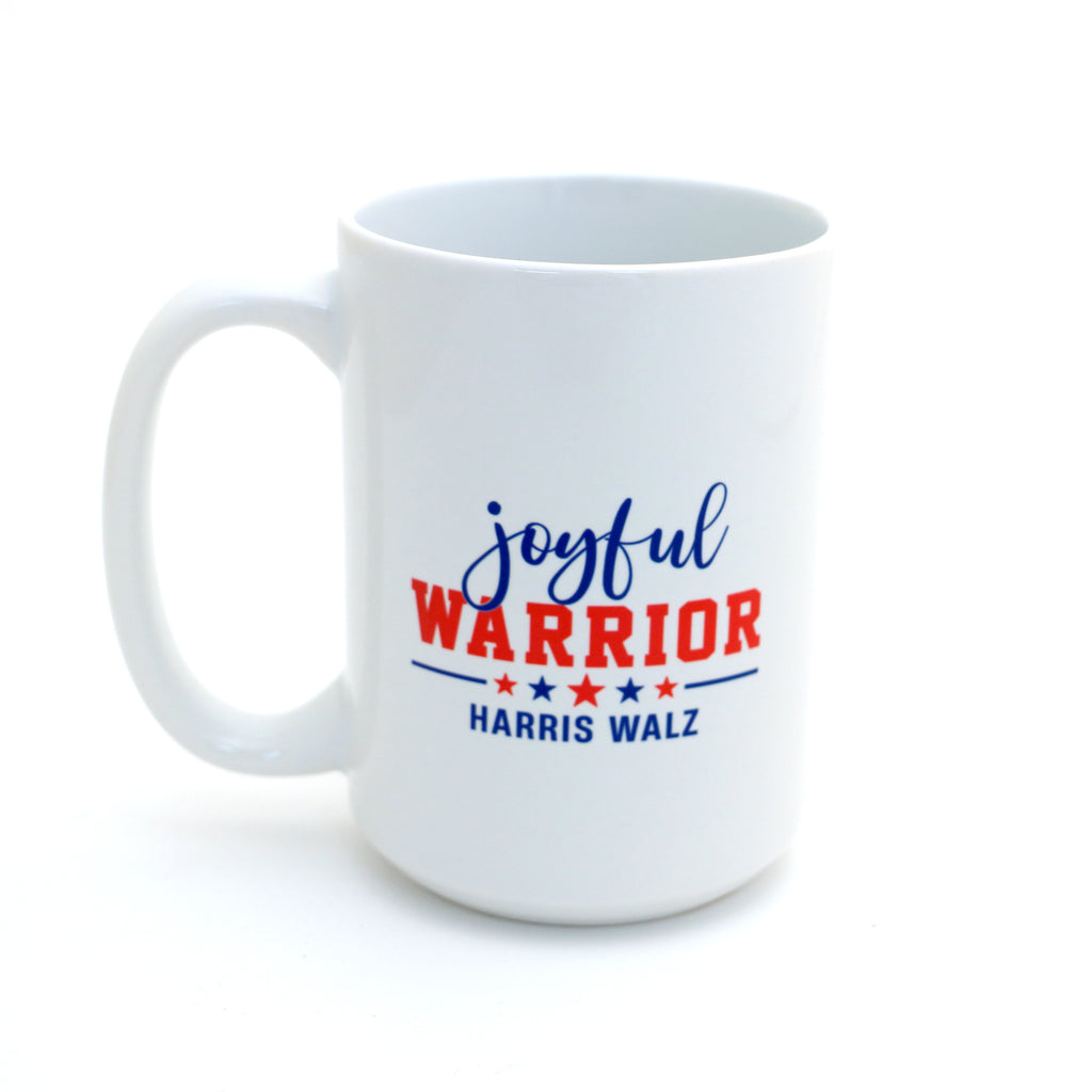 Brighter Tomorrow Kamala Harris Tim Walz mug, Joyful warrior, political gift