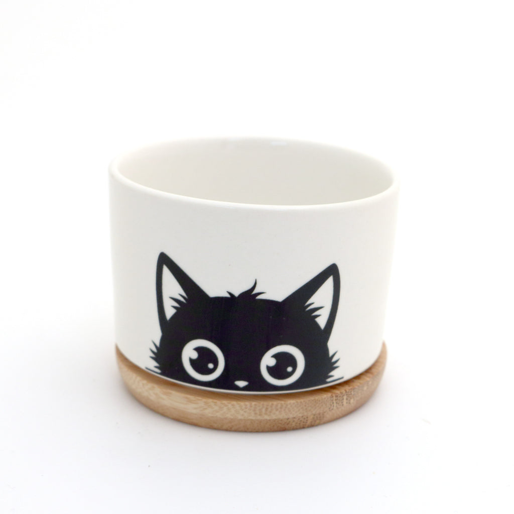 MINI Cat planter, small indoor planter, gift for cat lover