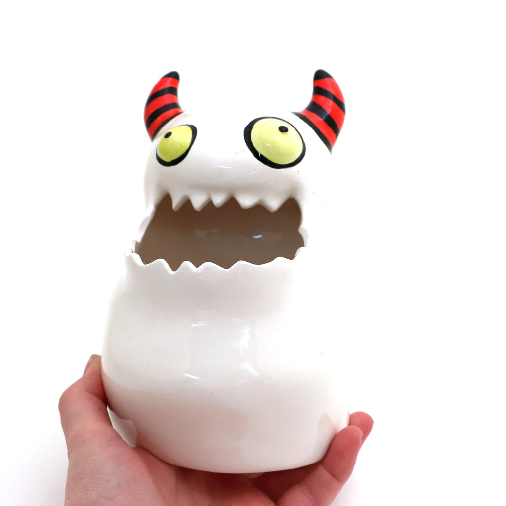 OOPS Monster Pot, planter, whimsical decor, oops sale