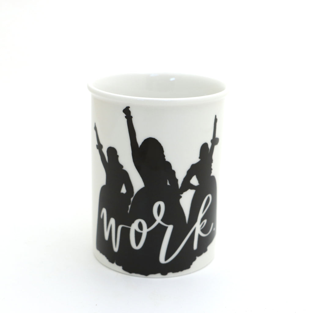 Work pencil holder, brush cup, pen and pencil holder, can add feather pens