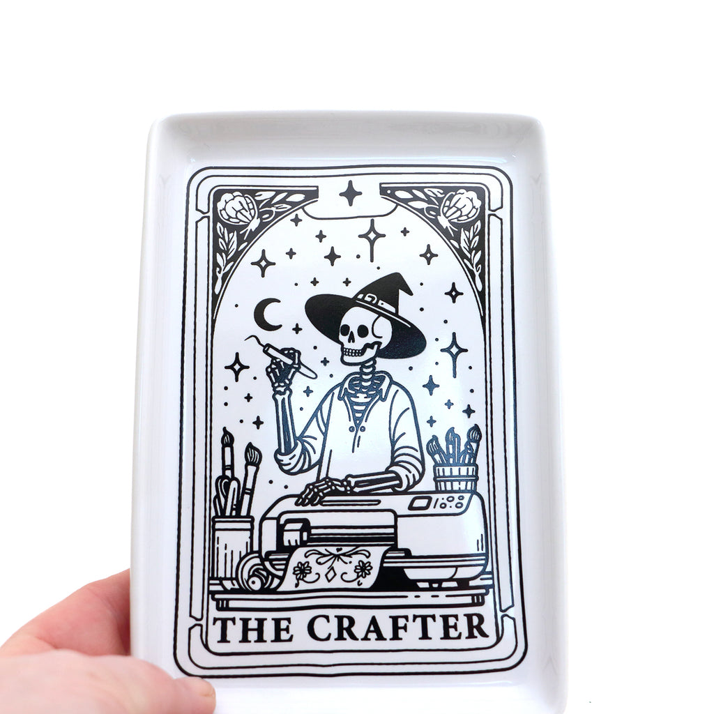 Tarot card dish,The Crafter,  gift for artist, maker, craft lover