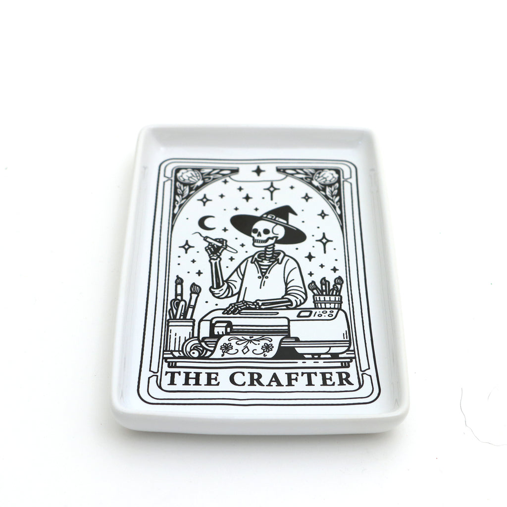 Tarot card dish,The Crafter,  gift for artist, maker, craft lover