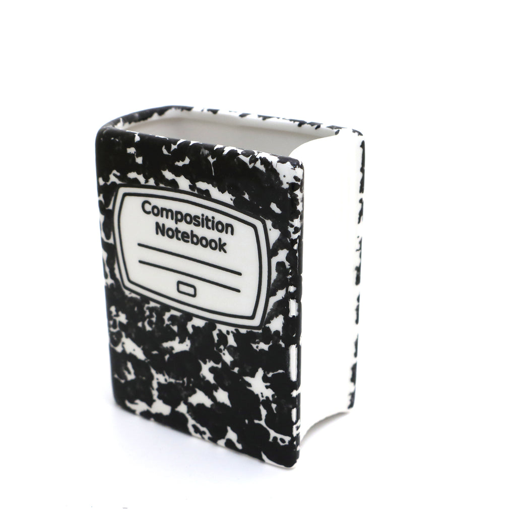 Book vase, composition notebook, planter or pencil holder