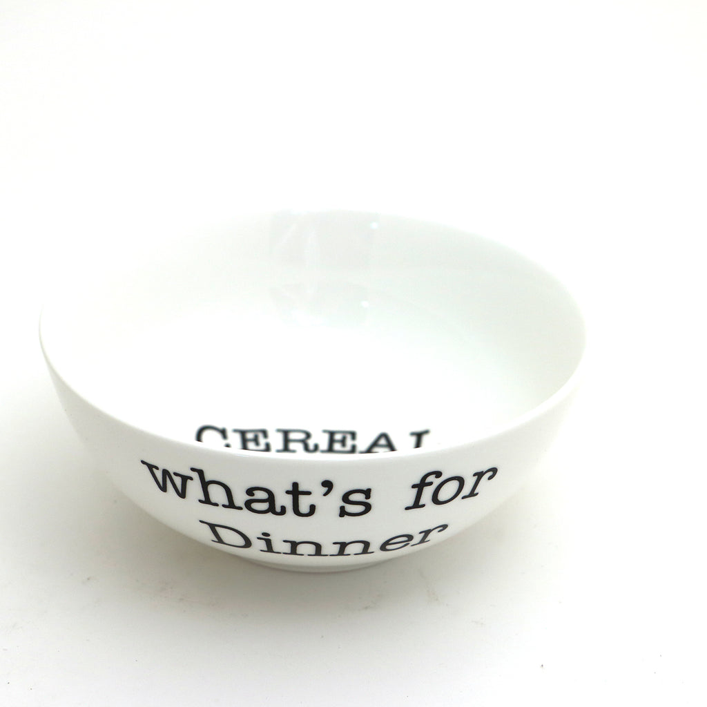 Cereal for Dinner bowl, cereal bowl