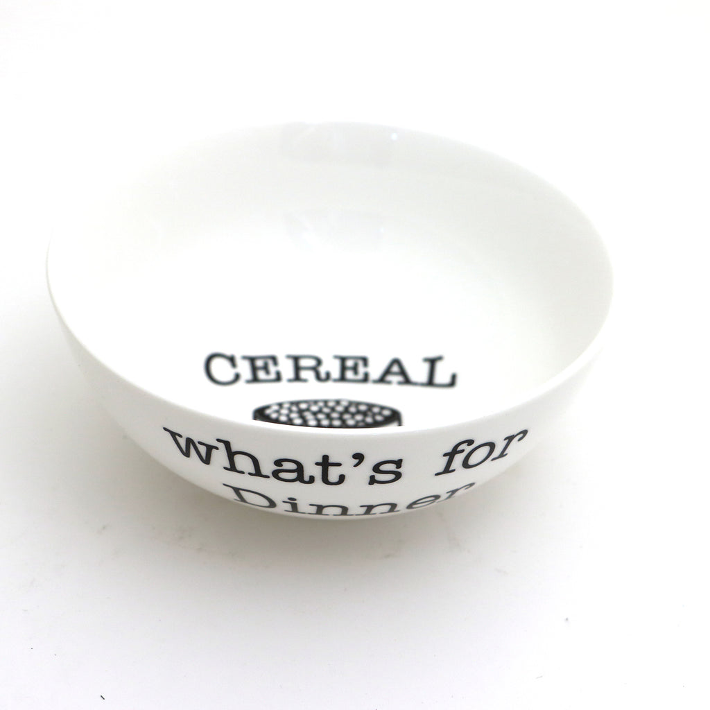Cereal for Dinner bowl, cereal bowl