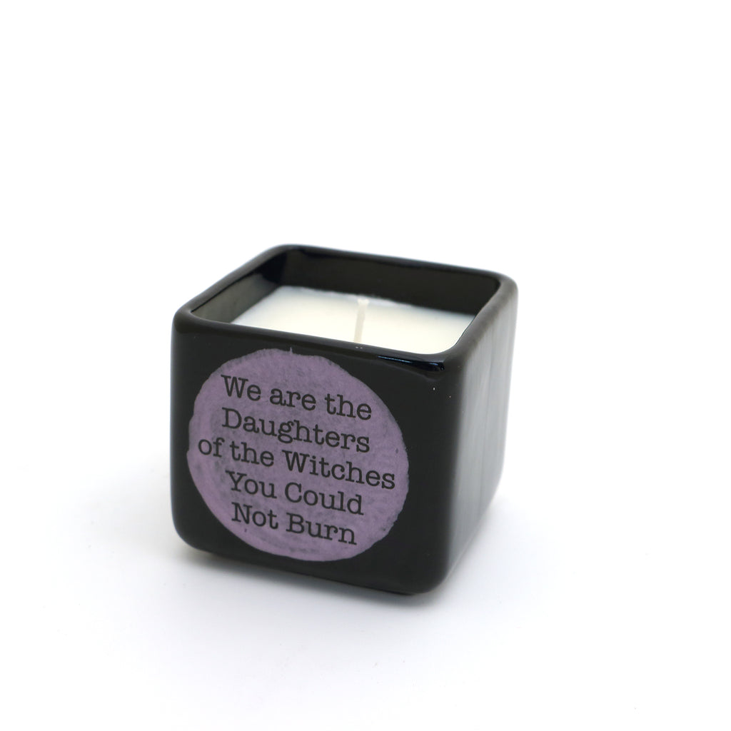 We are the Daughters of Witches scented candle, hand poured soy candle, witchy celestial