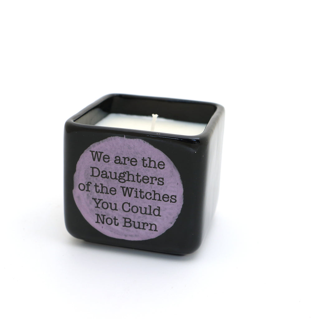 We are the Daughters of Witches scented candle, hand poured soy candle, witchy celestial