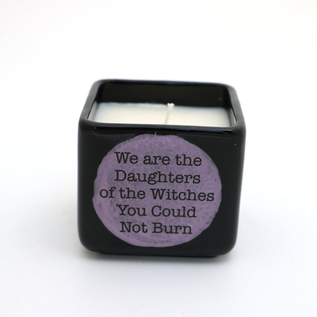 We are the Daughters of Witches scented candle, hand poured soy candle, witchy celestial