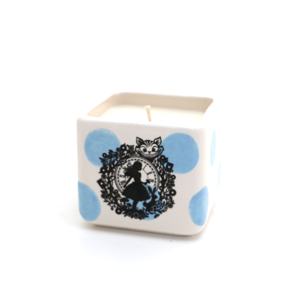 Alice in Wonderland unscented candle, hand poured soy candle