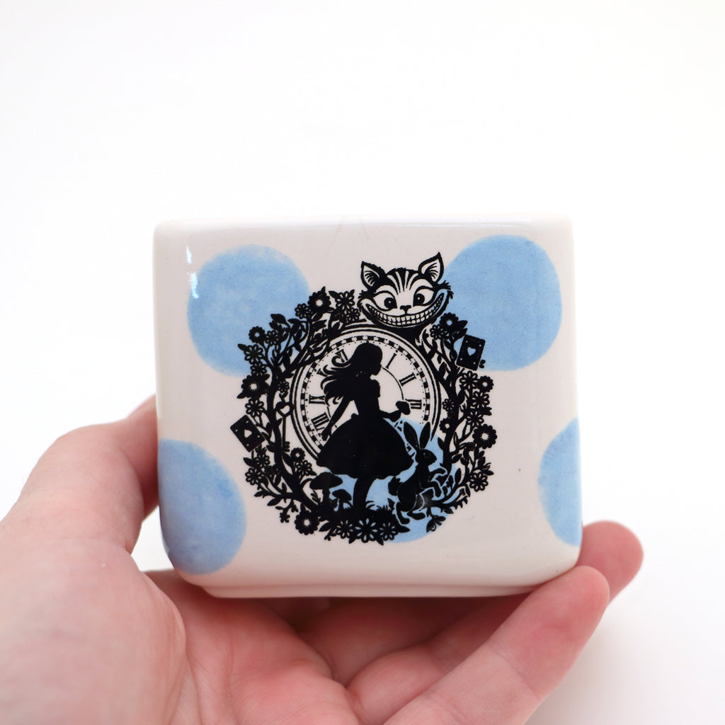 Alice in Wonderland unscented candle, hand poured soy candle