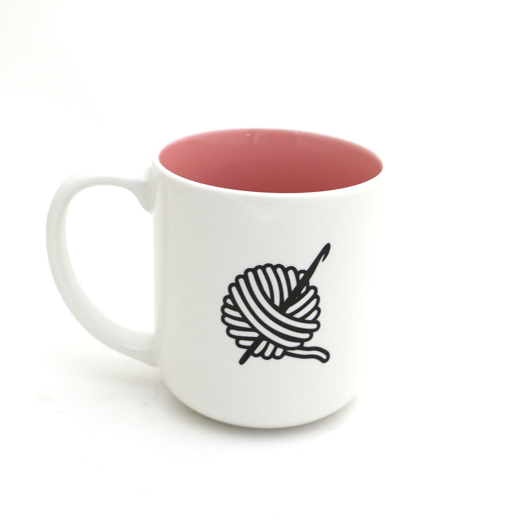 Crochet mug, Not F'n  knitting, mature language, funny mug for someone who crochets