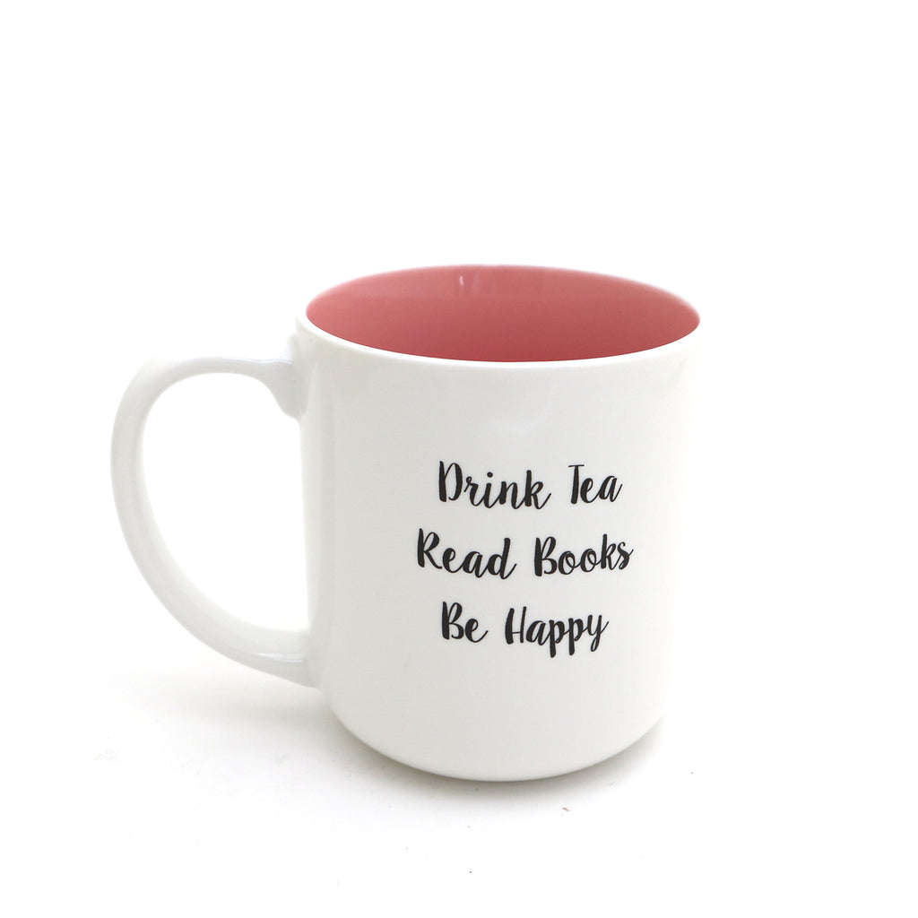 Books and Tea mug, All you Need are books and tea, reading mug