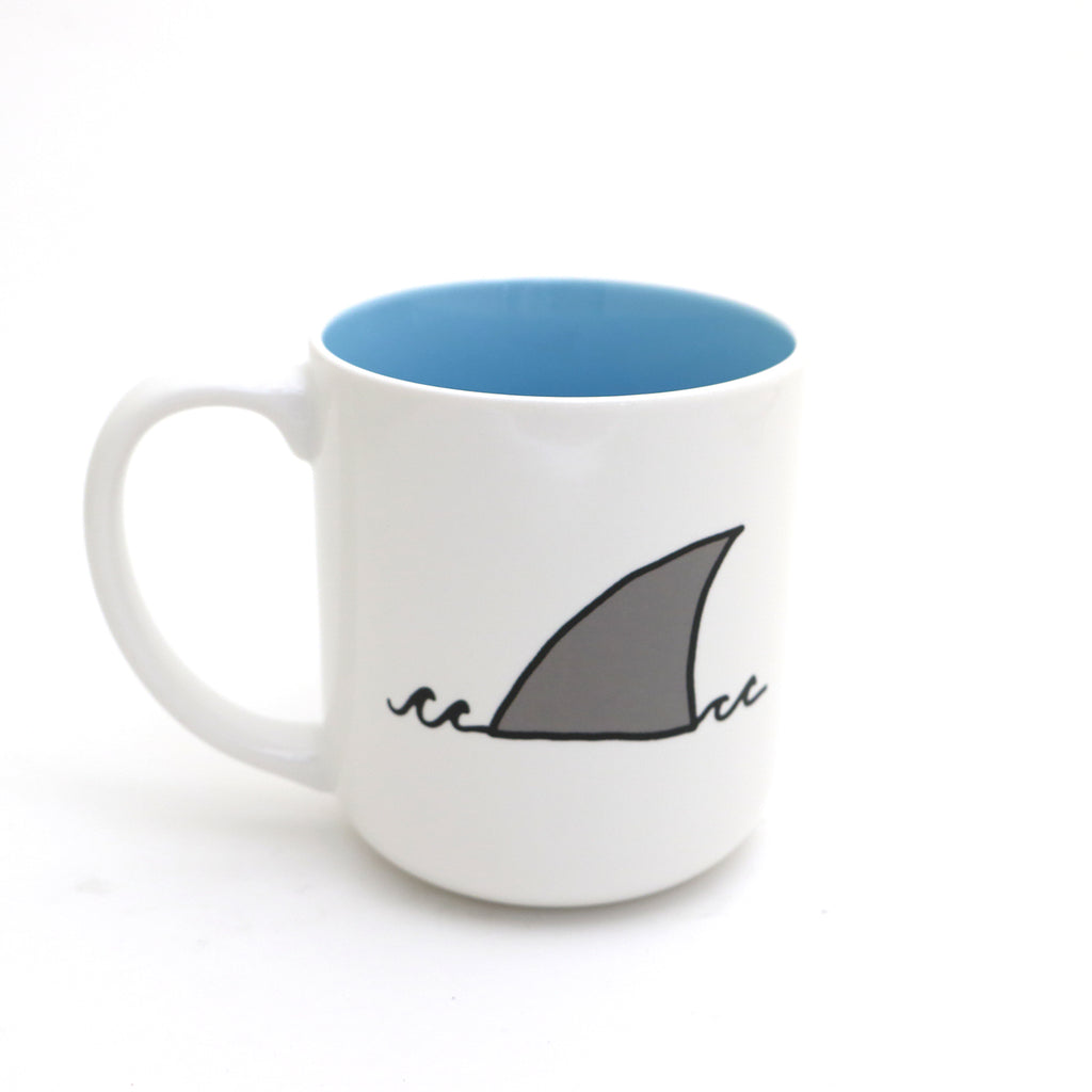 Shark Mug, Shark and Diver, Live Every Week, beach ocean nautical gifts