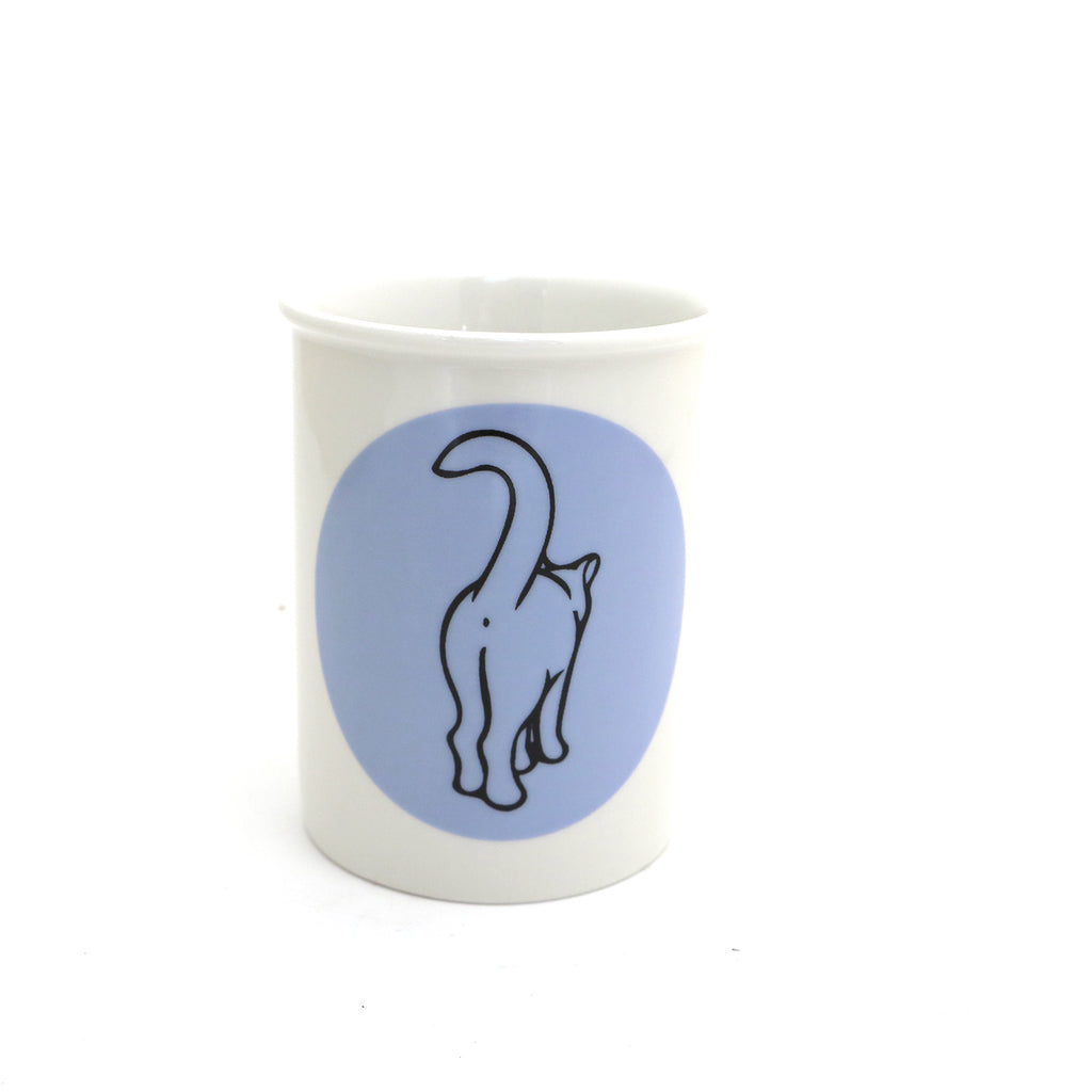 Pen and pencil holder, cat butt, brush cup or small vase, cat lover gift