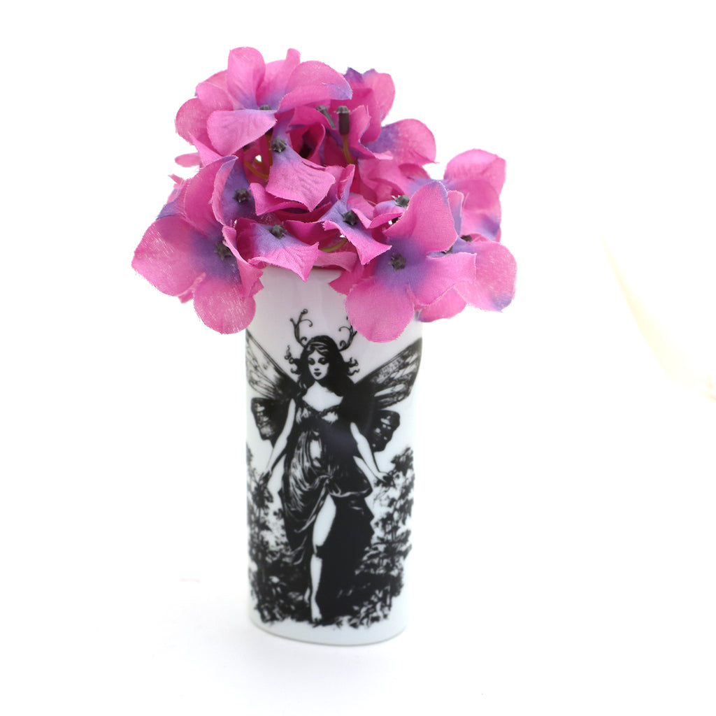 Flower Fairy Vase, oval bud vase, woodland vintage fairy