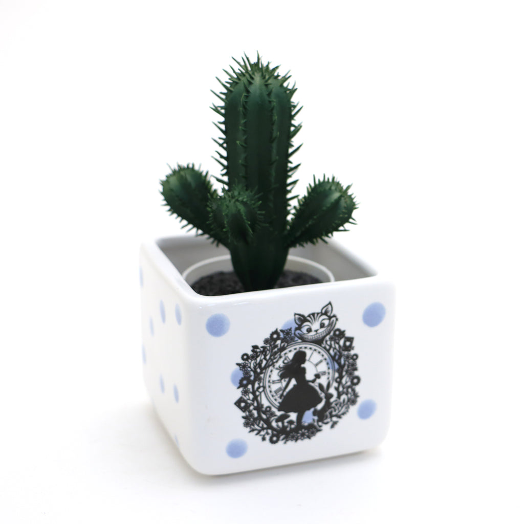 Alice in Wonderland mini planter, small succulent planter