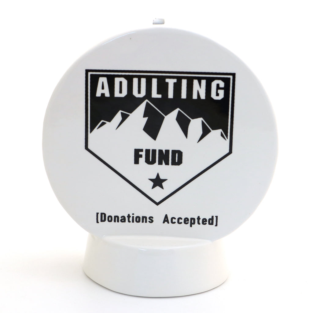 Adulting bank, Funny birthday gift, modern piggy bank