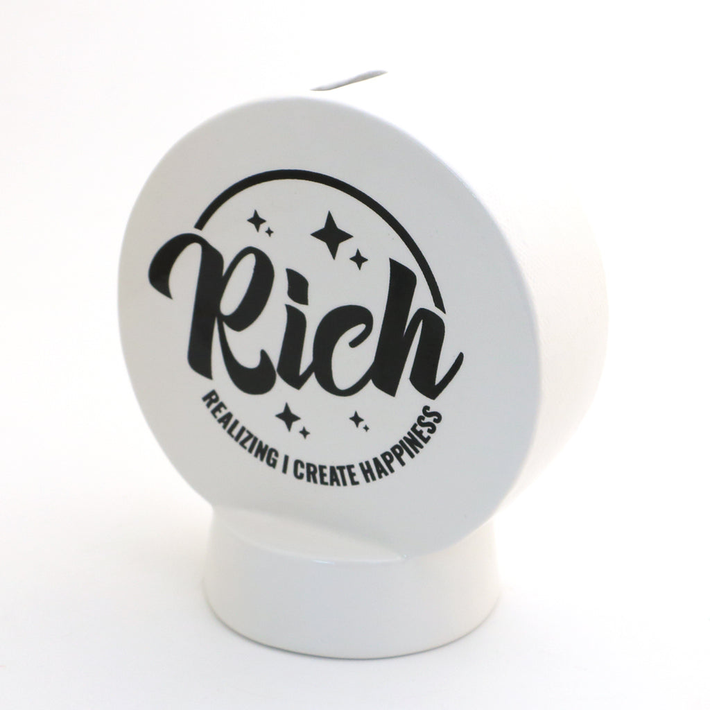 Rich bank, Funny birthday gift, modern piggy bank